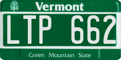 VT license plate LTP662
