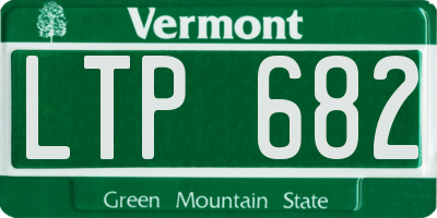 VT license plate LTP682