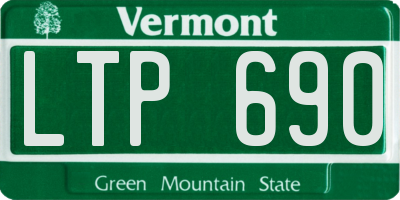 VT license plate LTP690