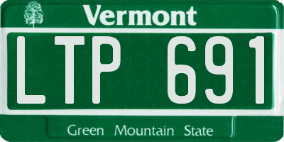 VT license plate LTP691