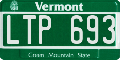 VT license plate LTP693