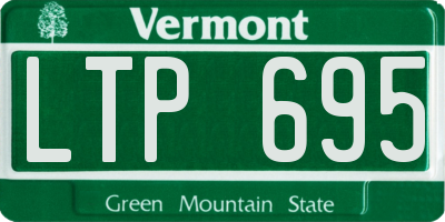 VT license plate LTP695