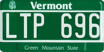 VT license plate LTP696