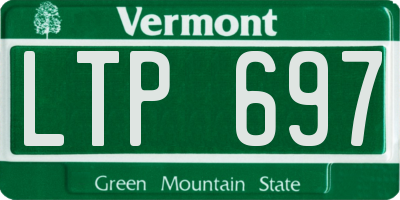 VT license plate LTP697