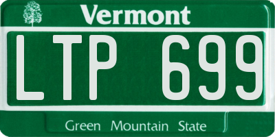 VT license plate LTP699