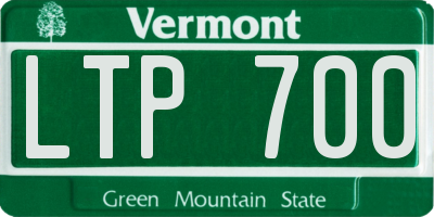 VT license plate LTP700