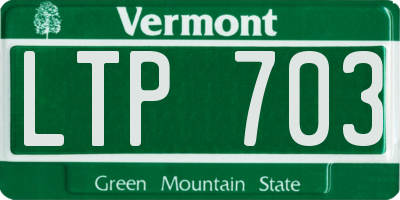 VT license plate LTP703