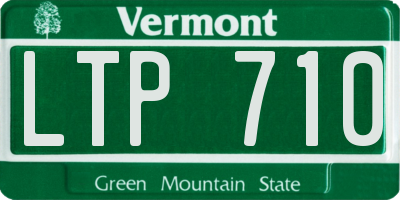 VT license plate LTP710