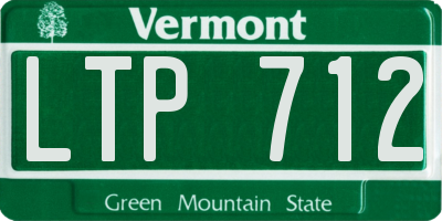 VT license plate LTP712