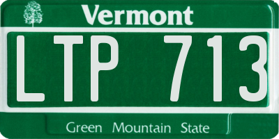 VT license plate LTP713