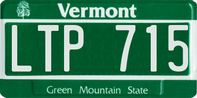 VT license plate LTP715