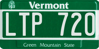 VT license plate LTP720