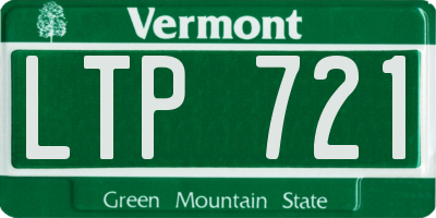 VT license plate LTP721