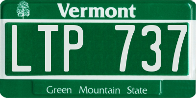 VT license plate LTP737