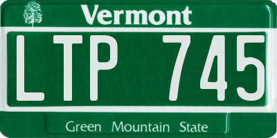 VT license plate LTP745