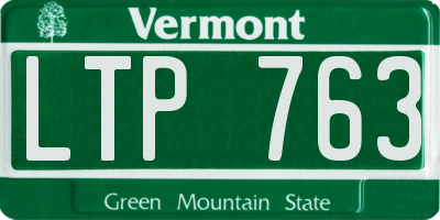 VT license plate LTP763