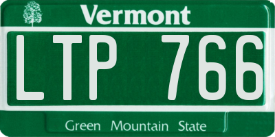 VT license plate LTP766