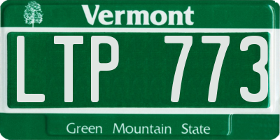 VT license plate LTP773