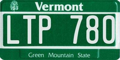 VT license plate LTP780