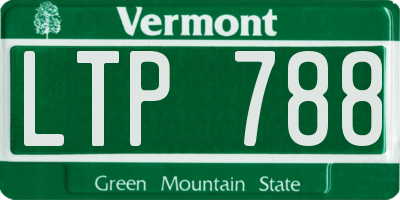 VT license plate LTP788