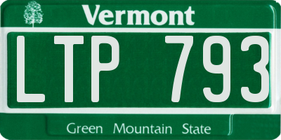 VT license plate LTP793