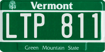 VT license plate LTP811