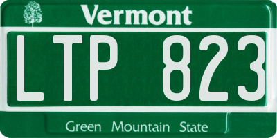 VT license plate LTP823