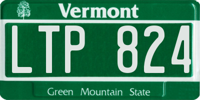 VT license plate LTP824