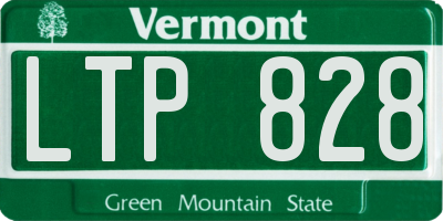 VT license plate LTP828