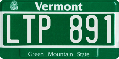 VT license plate LTP891