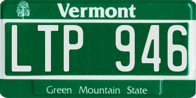 VT license plate LTP946
