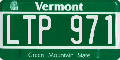 VT license plate LTP971