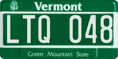 VT license plate LTQ048