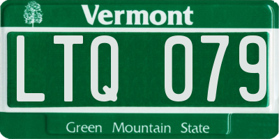 VT license plate LTQ079