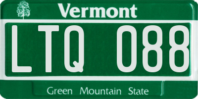 VT license plate LTQ088
