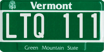VT license plate LTQ111