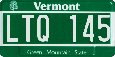 VT license plate LTQ145