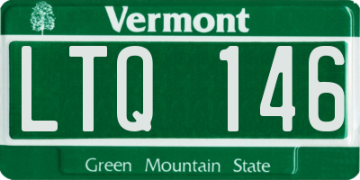 VT license plate LTQ146