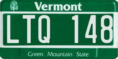 VT license plate LTQ148