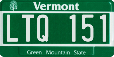 VT license plate LTQ151