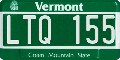 VT license plate LTQ155