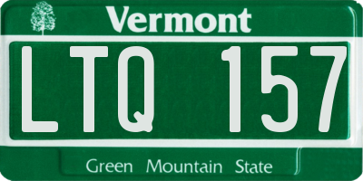 VT license plate LTQ157