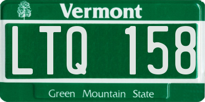 VT license plate LTQ158