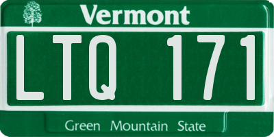 VT license plate LTQ171