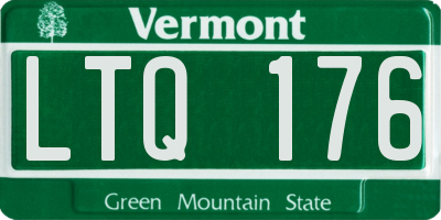 VT license plate LTQ176