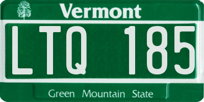 VT license plate LTQ185