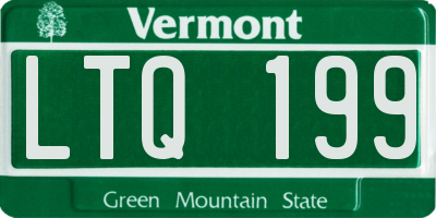 VT license plate LTQ199
