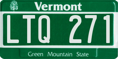 VT license plate LTQ271