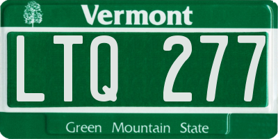 VT license plate LTQ277