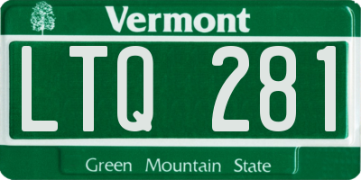 VT license plate LTQ281